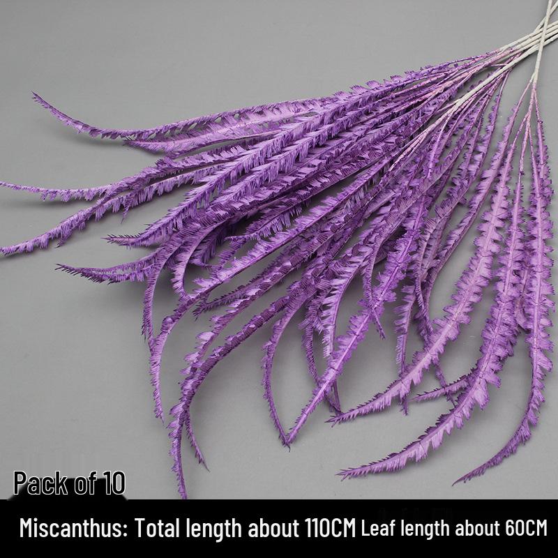 10-Piece Purple Floral Artificial Flower Set for Wedding and Aisle Decor