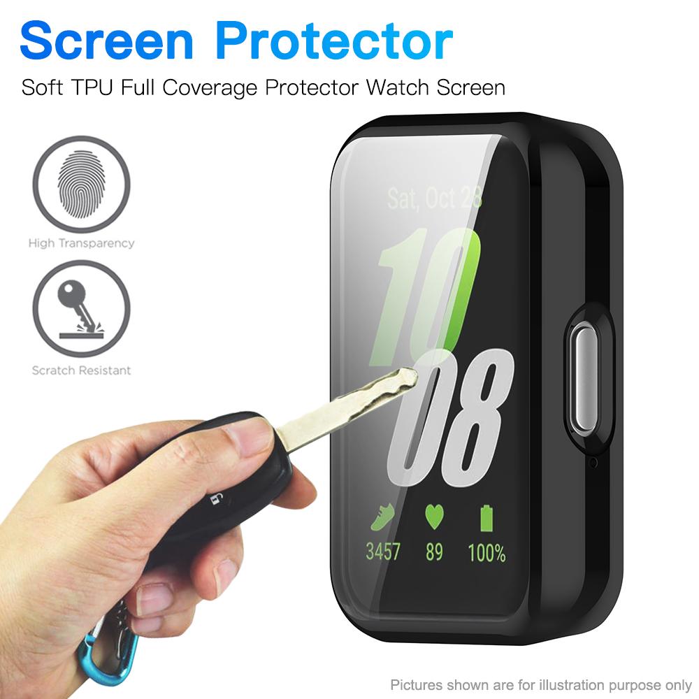 Funda Protectora de Pantalla para Samsung Galaxy Fit 3 Cobertura Total Bumper Cubierta Protectora de TPU Suave para Accesorios Samsung Fit3