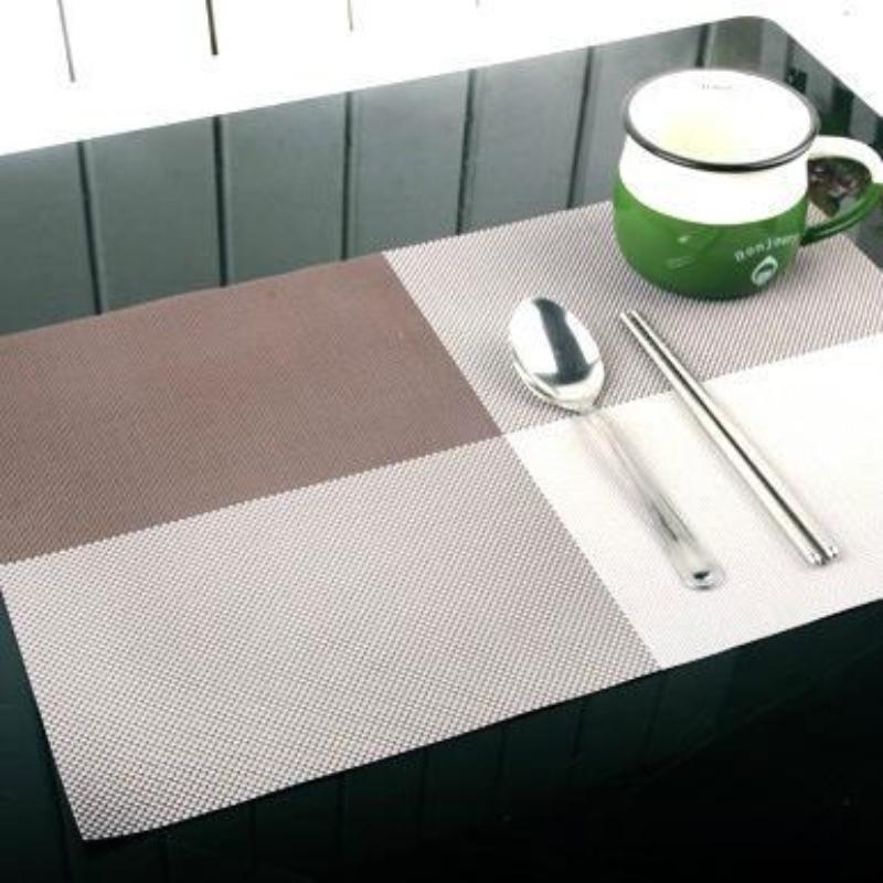 Teslin Placemat, European-style Western Placemat, Hotel PVC Placemat, Non-slip and Heat-insulating Coaster, Easy-to-wash and Quick-drying Table Mat