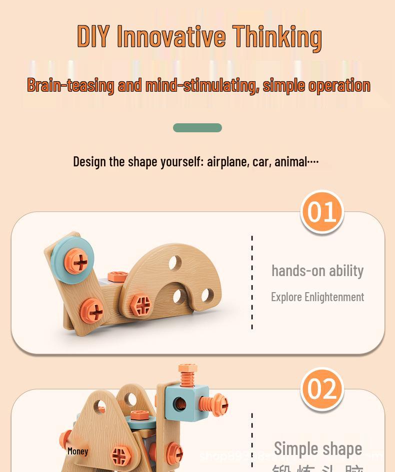 Kids DIY Electric Drill Toolbox: Educational Assembly & Disassembly Toy Set