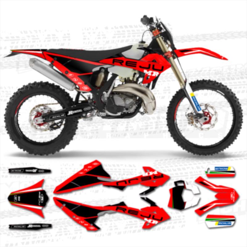 MCHMFG  Team Graphics Backgrounds Decals Stickers Kit For   RIEJU MR 300 Number Name ize 004