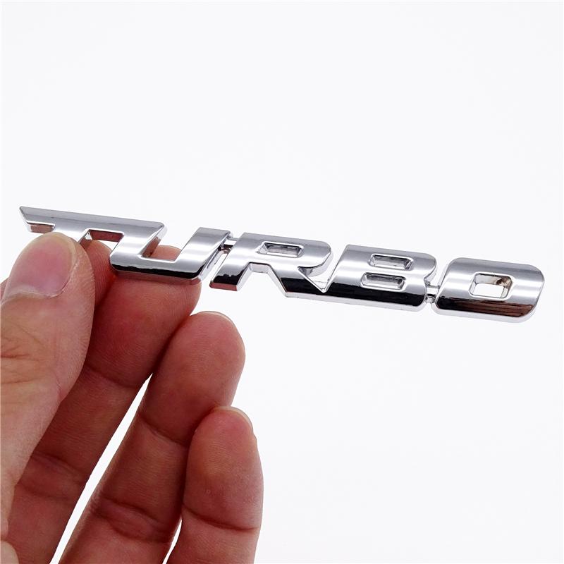 3D TURBO Logo Nálepka na štýl auta Znak z kovovej zliatiny Nálepky na odznaky Autodekorácie Príslušenstvo pre Cruze Geely pre VW