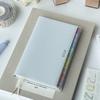Portable Planner Memo Leather Schedule Notebook Colorful Index Diary Notebook Monthly Weekly Plan Notes for Students