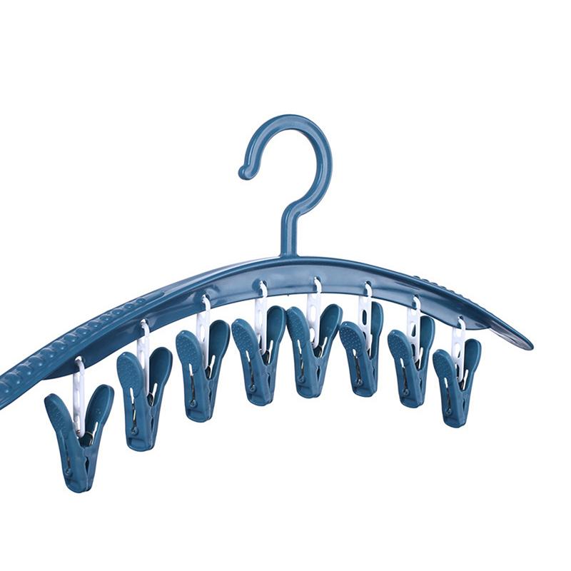 

Бытовая многофункциональная бесследная вешалка для одежды, ветрозащитная пластиковая утолщенная сушилка, зажим для носков и нижнего белья, вешалка для одежды 41CM