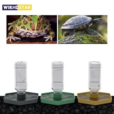 Reptilien Wassernapf Futterspender Wasserflasche für Reptilien Haustier Rutschfest Automatischer Wasserspender für Eidechsen 87HA