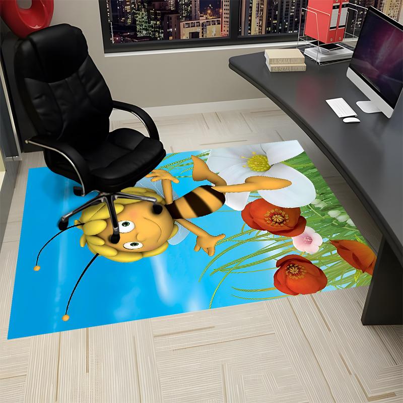 Maya the Bee Printed Carpet, Rug for Office Chair Living Room Bedroom Kitchen Room Decor Gifts.