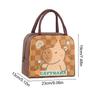 Capybara Lunch Bag Cute Capybara Thermal Lunch Bag Student Portable Insulated Picnic Bag Large Capacity Insulated Lunch Bag