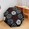 1 PC Automatic Folding Umbrella - Supernatural Pattern, Portable & Foldable Design with 8 Ribs, Christmas Birthday Gifts