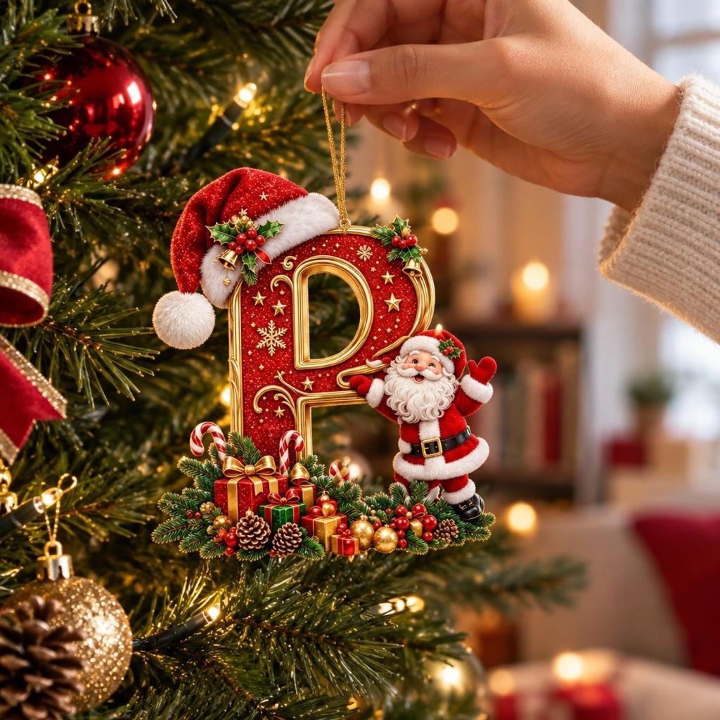 Christmas Acrylic Hanging Ornament for Holiday Tree Decor and Festive Home Display