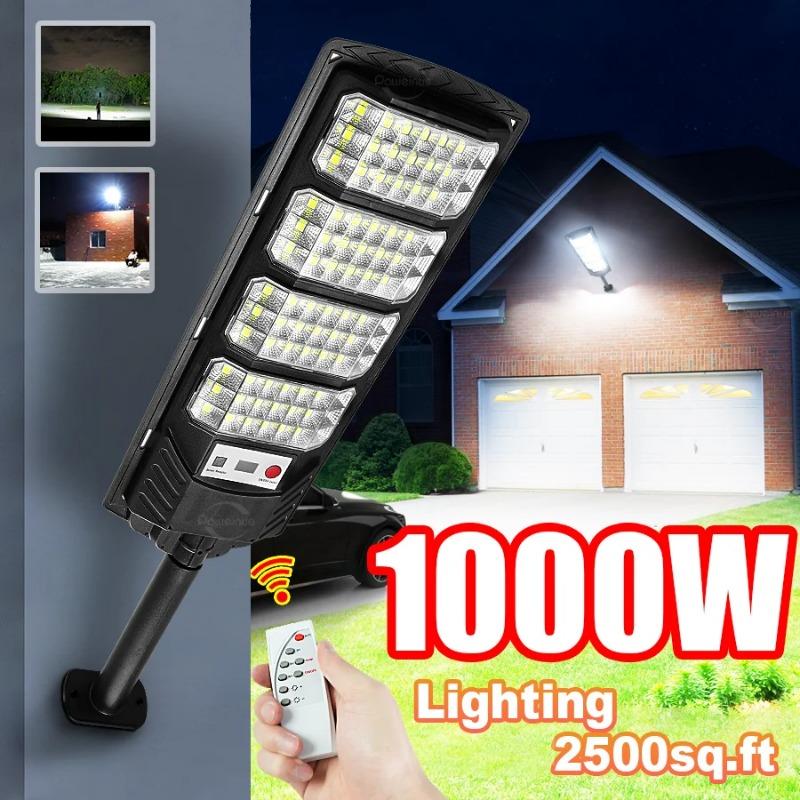 Newly Upgraded Outdoor Solar Lights Super Bright Solar Wall Lamp Motion Sensor Lamp Remote Control Waterproof Solar Light Garden
