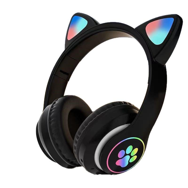 Luminous Cat Ear Bluetooth Headphones - Wireless Over-Ear with Ultra-Long Battery Life