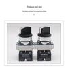 LA155P-BD25 Two-Position Knob Switch, IP67 Waterproof, Copper Parts, Silver Contacts, 22MM