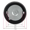Fuel Tank Cap 88mm Chrome Universal Tank Cover Lockable With 2 Keys For Vans Tractor Truck Excavator