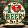 Segno in Latta Metallico Birra Decorazione Murale 20x30cm