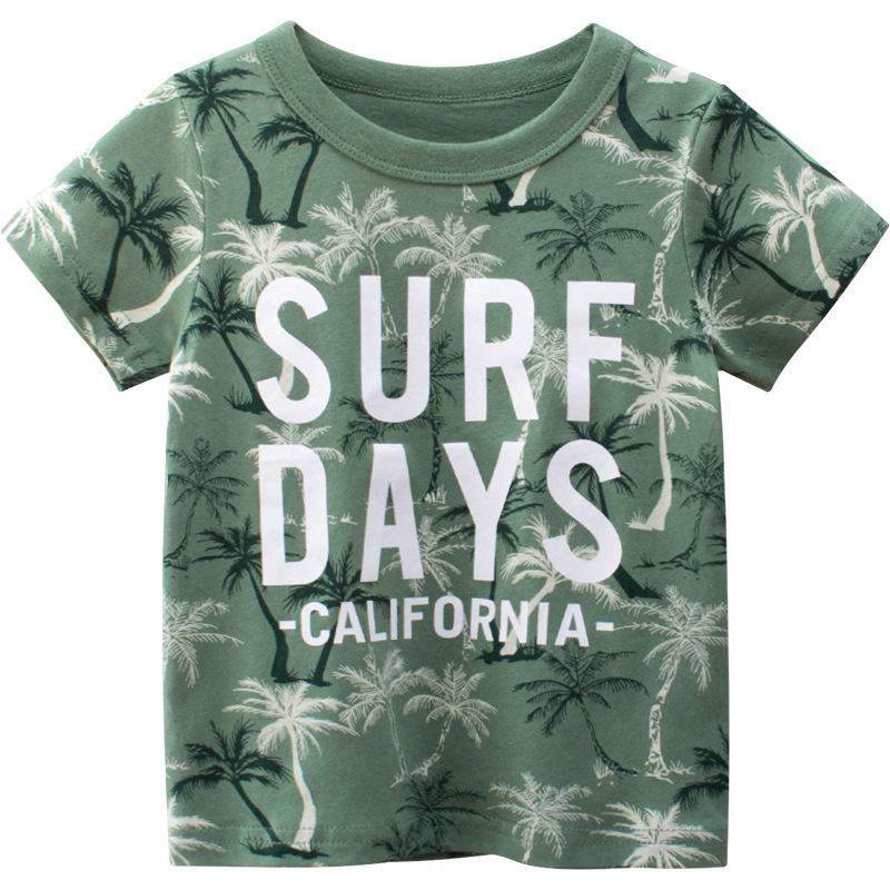 Koreanisches Jungen kurzärmeliges T-Shirt Sommer Baumwoll-Top für Kleinkinder