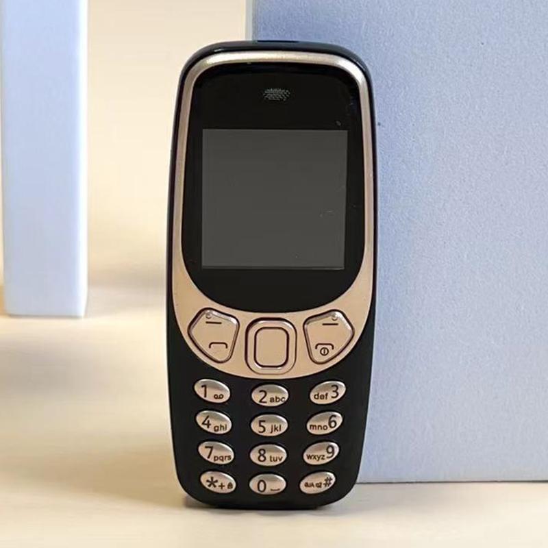 

Q3308 1.33-Inch Mini Triple SIM Standby 2G Bar Phone Black