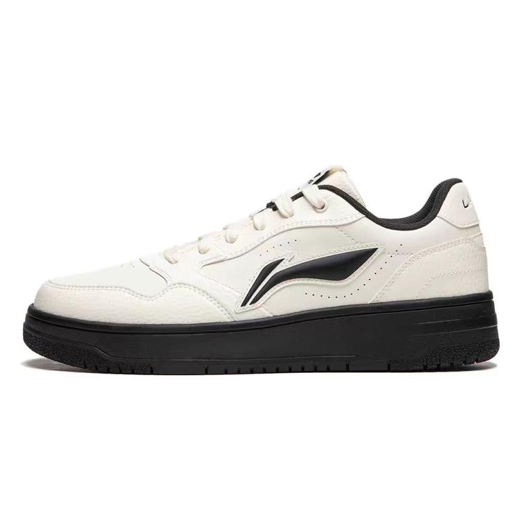 Li Ning Tianji Rutschfest, Abriebfest, Höhensteigernd Niedrig geschnittene Skateboard-Schuhe Damen Ecru AGCU272-6(Team181-)