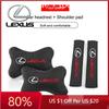 2026 Hot Interior Stickers Embroidery Car Seat Neck Pillows Seat Belt Cover For Lexus RX330 IS250 Ct200h ES300h RX350 IS300h NX3
