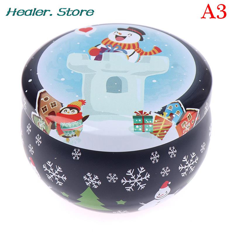 Christmas Candle Tin Jars DIY Candle Making kit Holder Storage case for Dry Storage Spices Camping  Party Favor Sweets Gifts