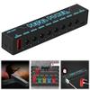Guitar Effect Pedal Power Supply 8 Isolated DC Output Lower Noise Pedal Power Supply Short Circuit Overcurrent Protection