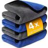 1/3Pcs Microfiber Car Washing Towel Soft Quick Drying Windows Mirrors Wiping Rags Home Double Layer Cleaning Cloths
