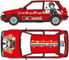 Hasegawa Toyota Starlet EP71 Si Limited with Rei Hazumi Plastic Model Kit SP633 1/24 (3-door) Mid-Model w/Figure (Automobile)