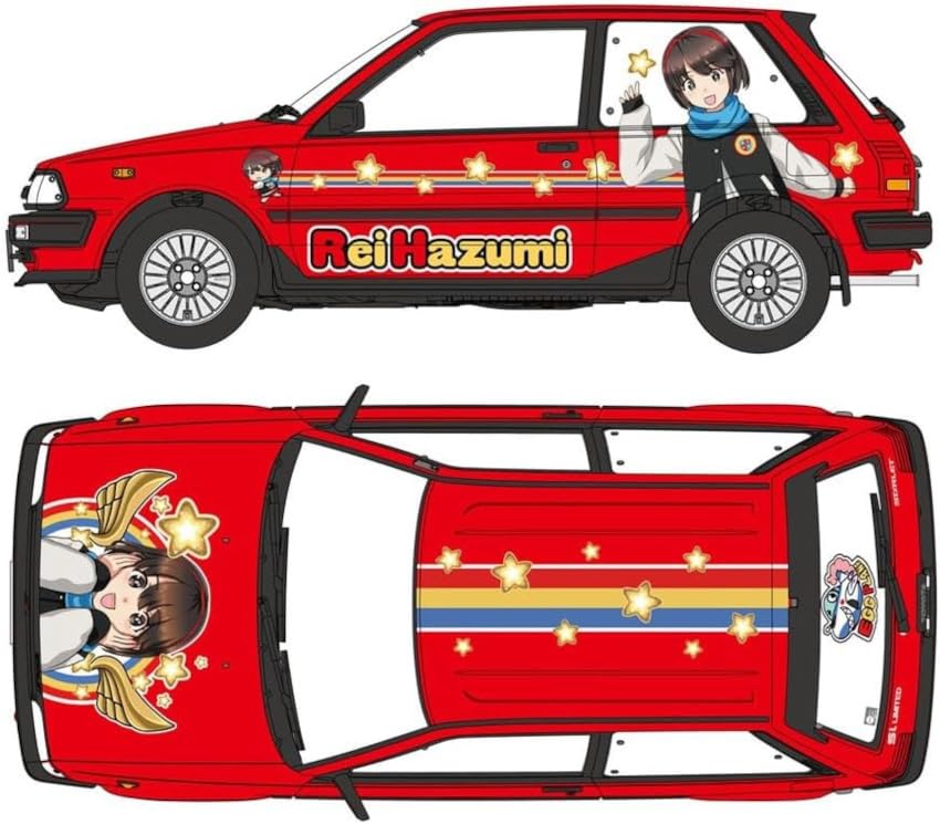 Hasegawa Toyota Starlet EP71 Si Limited with Rei Hazumi Plastic Model Kit SP633 1/24 (3-door) Mid-Model w/Figure (Automobile)