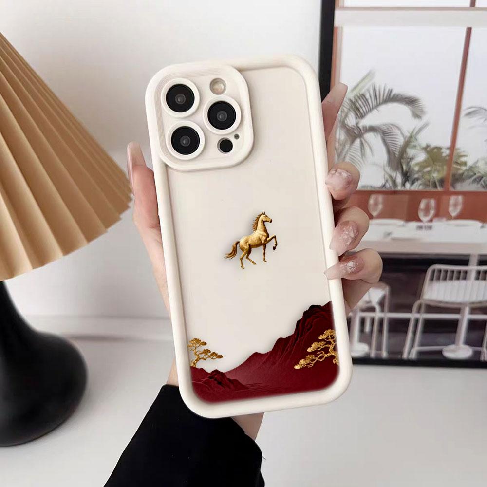 Happy Year Of The Horse Cover Phone Case For HONOR 400 90 Lite 300 200 70 50 20 10i 9X 8X PRO 5G Silicone Case DIY Shell Funda
