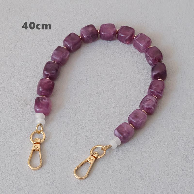 Neue Mode Damen Tasche Accessoire Abnehmbare Candy Perlenketten Niedlich Acryl Luxus Riemen Damen Elegante Tasche Acryl Griffkette