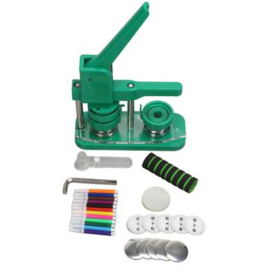 44mm Button Maker Machine 100 Sets DIY Badges Button Pressing Machine Portability with Protective