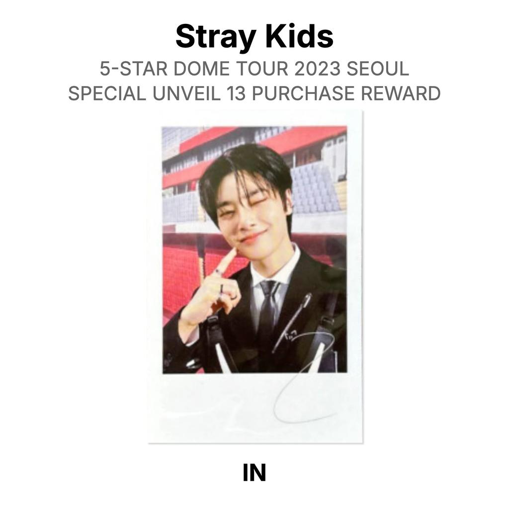 Stray Kids 5-STAR DOME TOUR 2023 SEOUL SPECIAL UNVEIL 13 PURCHASE REWARD Official Photocard