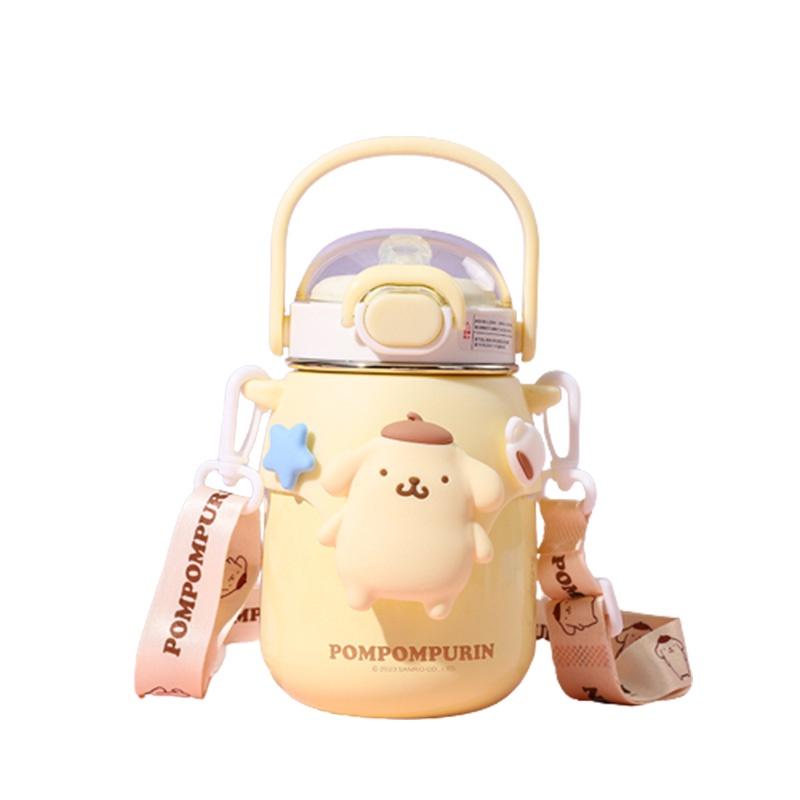 Hochwertige Wasserflasche im Cartoon-Stil mit tragbaren und isolierenden Eigenschaften