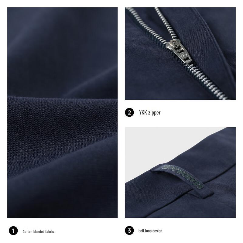 SEPTWOLVES Men's Tencel Blend Stretch Casual Trousers