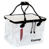Riseway Folding Bucket for Rock White UEV-043 (with Lid) Fishing, 40cm,