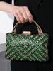 Vintage Evening Clutch With Rhinestone Embellishments For Formal Events