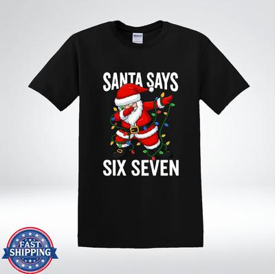 Der Weihnachtsmann sagt Sechs Sieben Weihnachts-Humor Geschenk für Männer T-Shirt