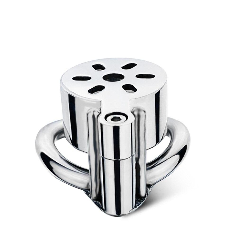Metal Stainless Steel CB Lock Chastity Lock Penis Cage Cock Rings Chastity Ball Stretcher  Sex Toy Urethral Toy
