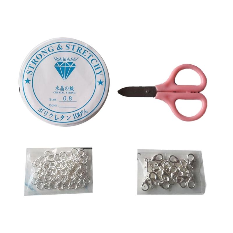 4MM Rice Beads + Acrylic English Letter Bead Set DIY Bracelet Necklace Jewelry Accessories Loose Beads for DIY Crafts 1