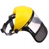 Mesh Protective Mask PVC Clear Face Shields Impact Resistant Safety Helmet Hat  Garden