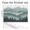 Fun-L037 Misty Forest Bedroom Living Room Home Background Wall Landscaping Decorative Wall Stickers