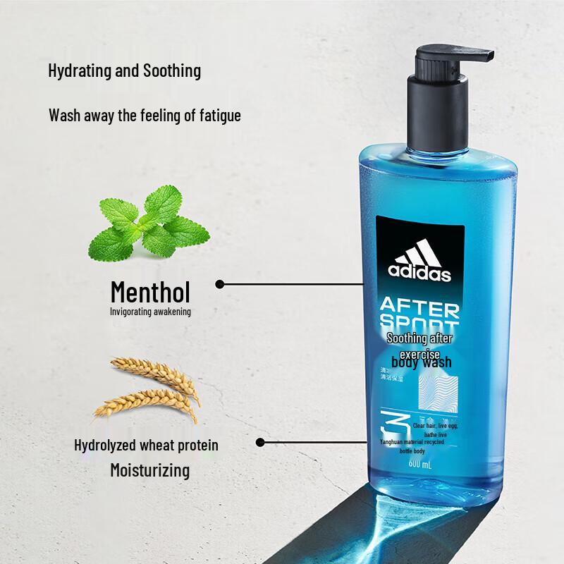 Adidas Men's 3-in-1 Post-Sport Soothe Shower Gel