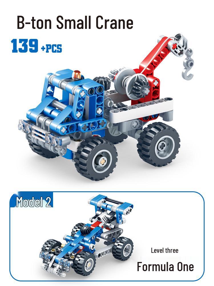 KaiZhi 1010 Mechanical Gear Excavator Truck Educational Toy Building Blocks for Kids