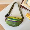 Modische Dopamin-Kontrast-Bauchtasche für Jungen und Mädchen, same Outdoor-Sport Bergsteigen tragbare Nylon-Umhängetasche Kinder Brusttasche