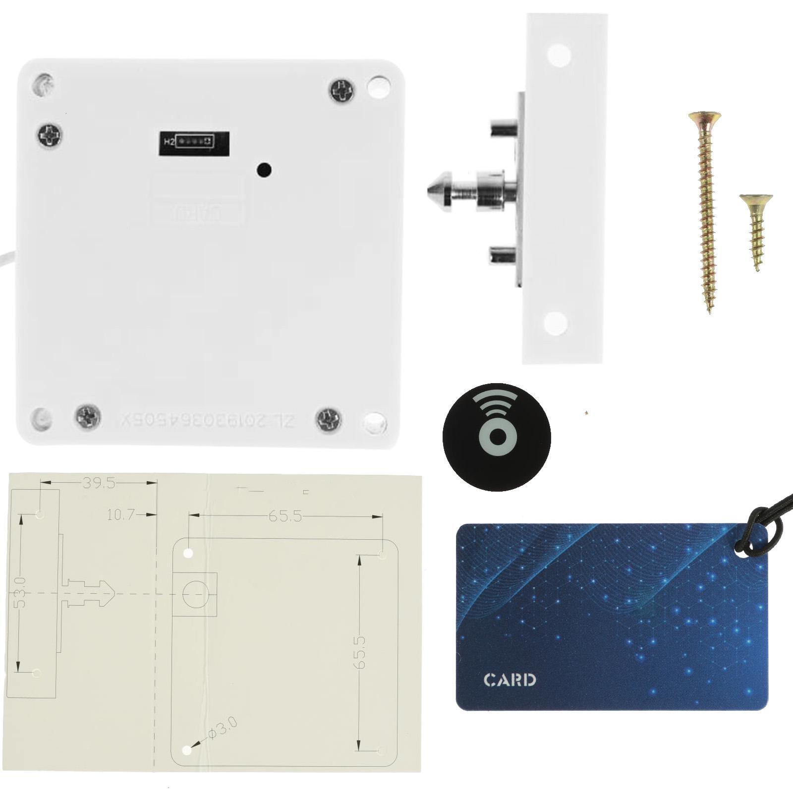 Smart Wood Door Lock Keyless Invisible Electronic Lock  NFC RFID Unlock Cabinet Locker Furniture Drawer Smart Locks белый