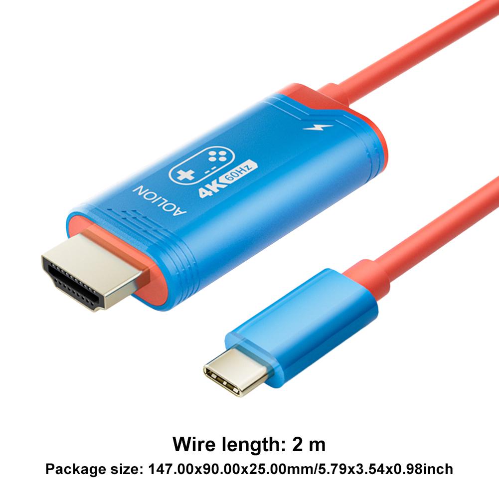 

For Nintendo Switch 2 Host Screen Projection Cable HD HDMI Projection ROG ALLY Universal Video Conversion Cable NS2 Accessories