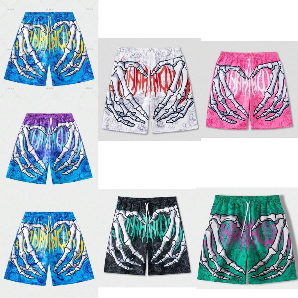 Skeleton Hand Muay Thai Kickboxing Boxing Training Print Shorts Martial Art Boxer Unisex Men Women Kid Pants Fighting Fitness Gym Sport Workout