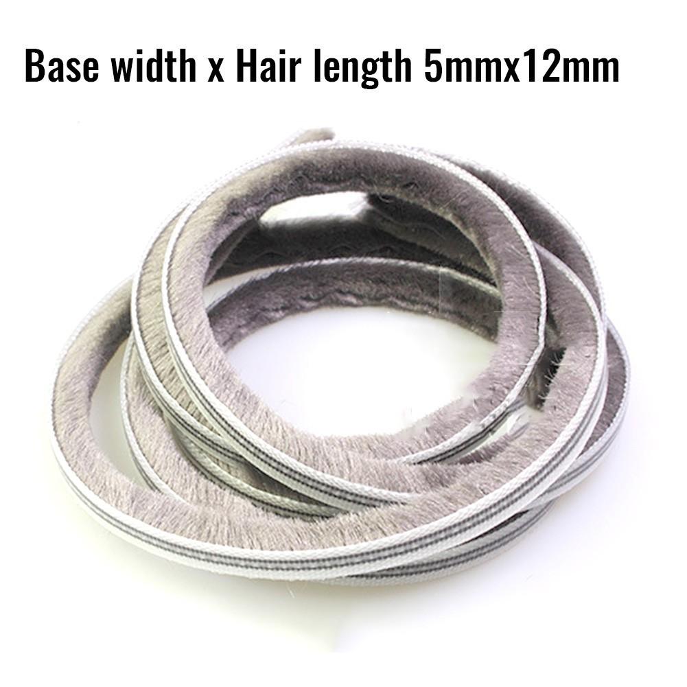 10M Seal Strip Draught Excluder Hairy Seal Brush Pile