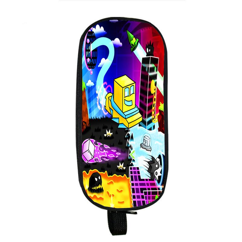 

Angry Geometry Dash пенал Kawaii пенал косметичка обратно в школу для девочек школьные принадлежности коробка для канцелярских принадлежностей 12