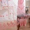 Floral Embroidery Sheer Curtain Perfect for Bedroom, Living Room, and Home Decor, Bedroom Decor Bohemian Style Curtains for Living Room