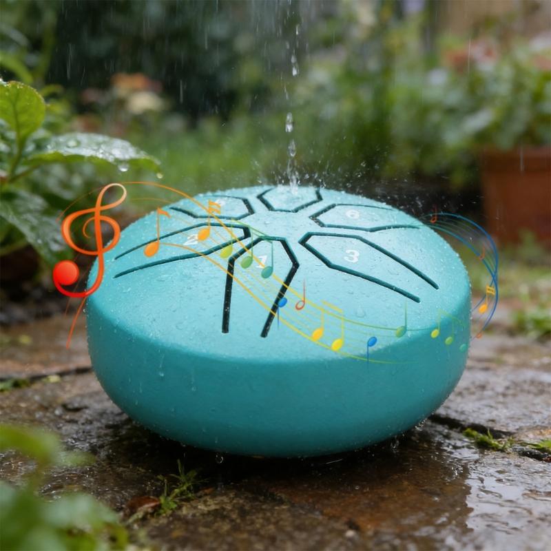 6 Note Mini Steel Tongue Drum 3 Inch Size Promoting Mindful Meditation Stress Relief And Yoga Crafted From Durable Steel